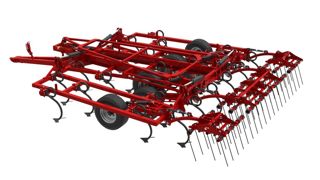 Le Crossland est décliné dans une version à scalpeur, avec des socs adaptés et une herse à peignes Grégoire Besson. © P. Peeters Le Crossland est décliné dans une version à scalpeur, avec des socs adaptés et une herse à peignes Grégoire Besson. © P. Peeters